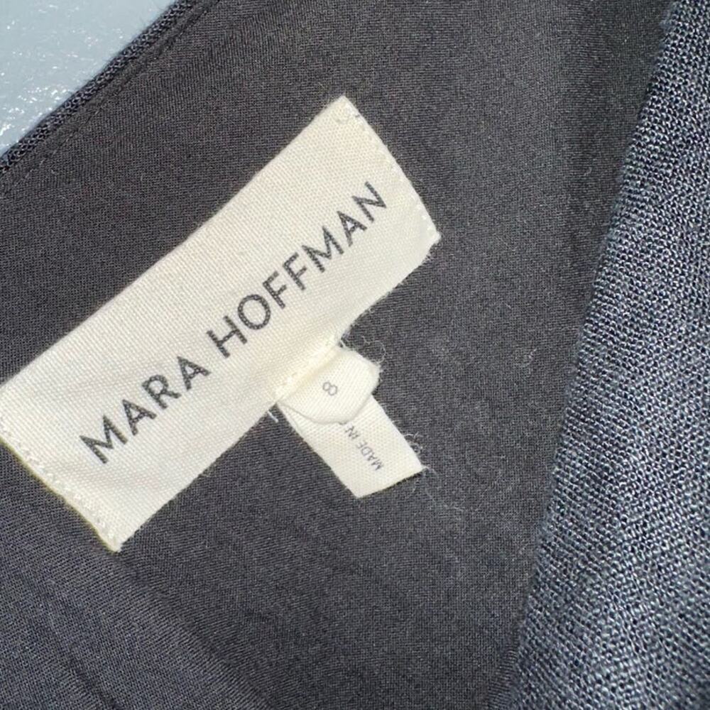 Mara Hoffman Celia Cut-Out Hemp Maxi Dress Black Size 8 - Picture 5 of 10